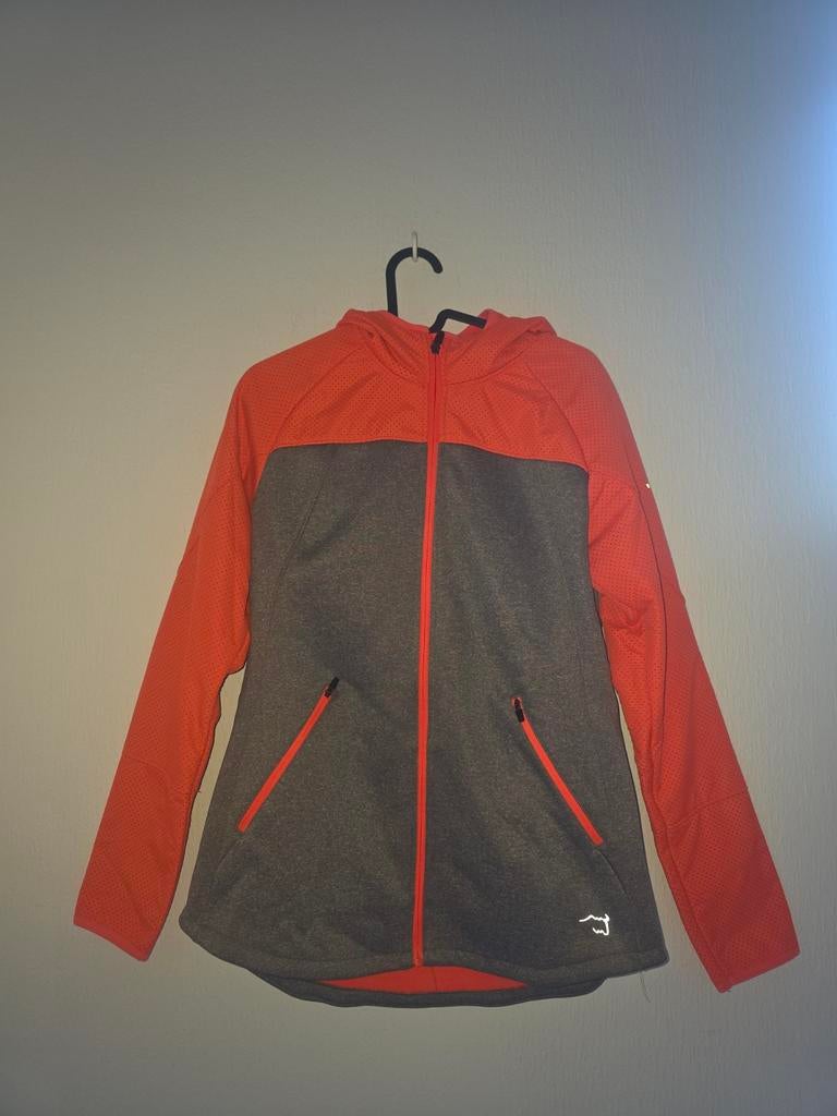 Wildebeast Sportvest Maat S - Grijs/Oranje, Kleding | Dames, Ophalen of Verzenden, Hardlopen of Fietsen, Maat 36 (S), Wildebeast