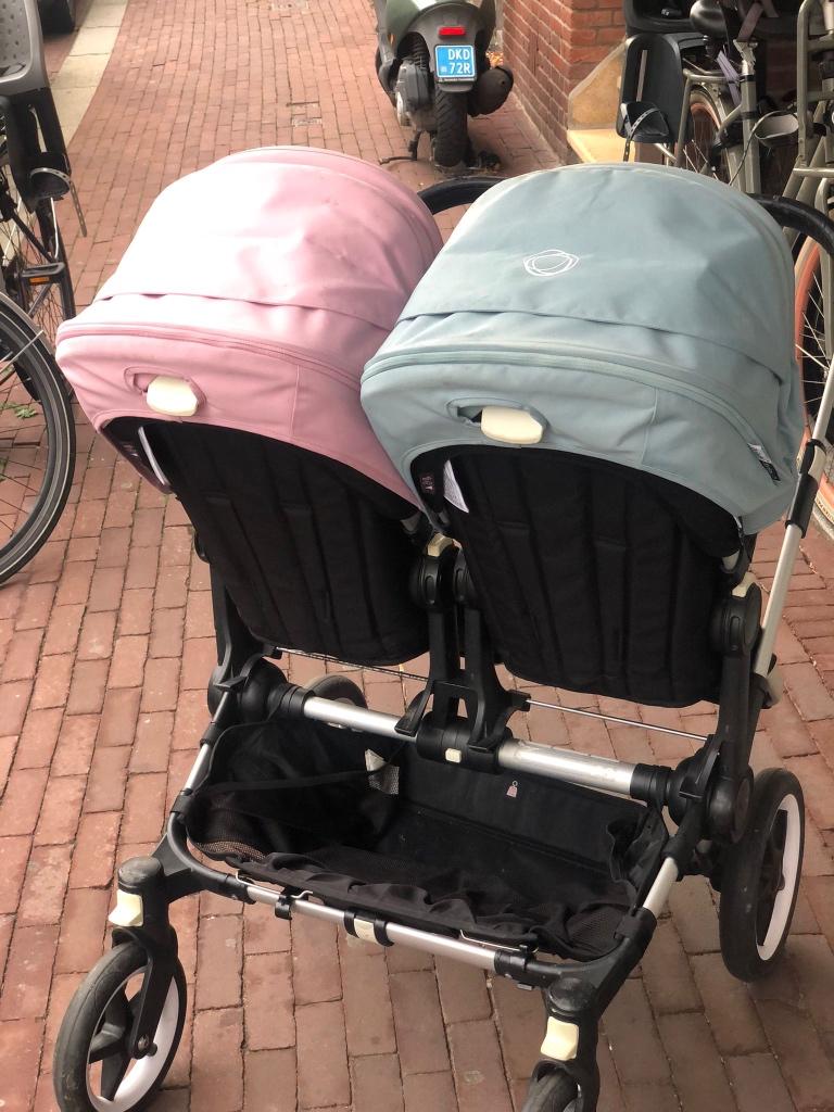Dubbele kinderwagen Bugaboo, Kinderen en Baby's, Kinderwagens en Combinaties, Gebruikt, Ophalen, Kinderwagen, Duowagen