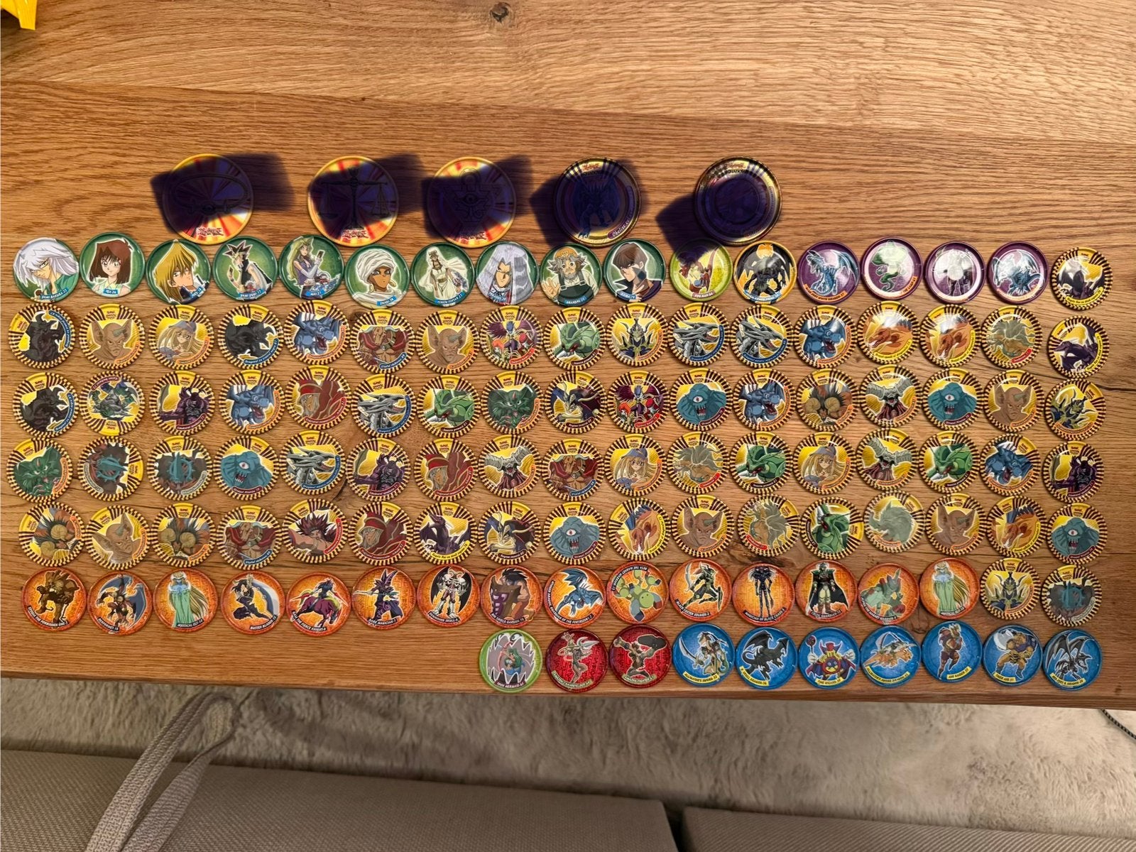 Vintage Yu-Gi-Oh! Tazos / Pogs Collection – 100 Pieces+, Ophalen of Verzenden, Losse flippo's