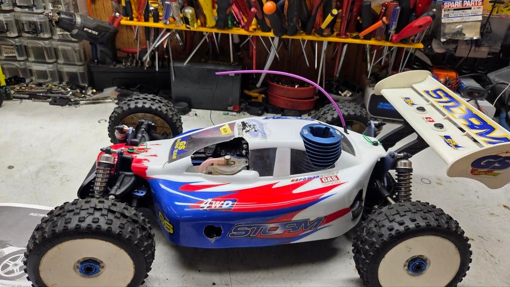 Te koop mooie gs racing, Gebruikt, Ophalen of Verzenden, Schaal 1:8, Nitro