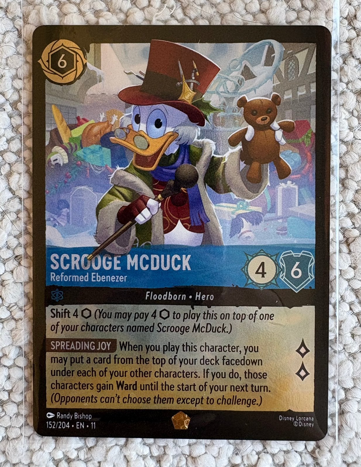 Lorcana Winterspell Legendary: Scrooge McDuck Foil [152/204], Ophalen of Verzenden, Nieuw, Losse kaart, Foil