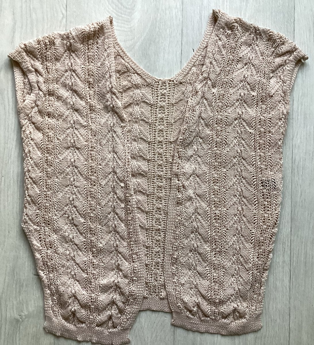 Shein Gebreide vest Maat M, Ophalen of Verzenden, Zo goed als nieuw, Maat 38/40 (M), Beige