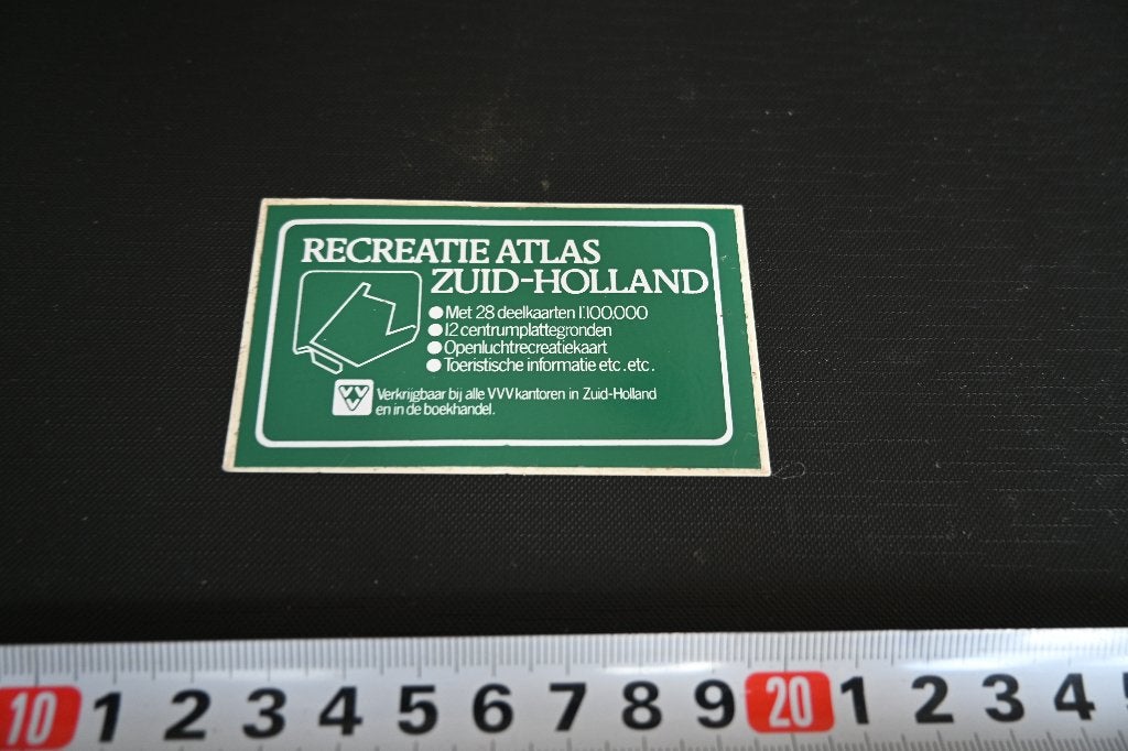 sticker VVV Recreatie Atlas Zuid- Holland, Verzamelen, Ophalen, Zo goed als nieuw