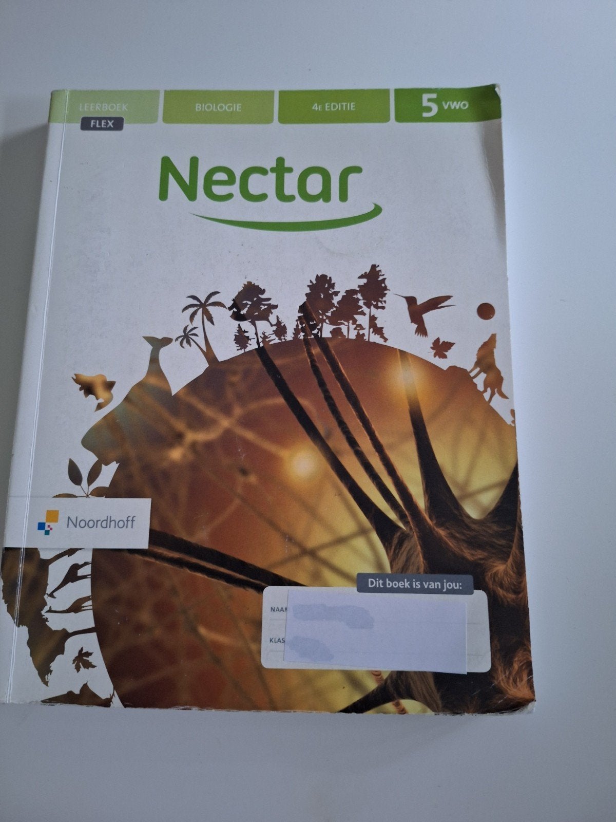 Nectar Biologie 5 VWO - 4e editie (Noordhoff), Boeken, Ophalen of Verzenden, Gelezen, VWO, Biologie