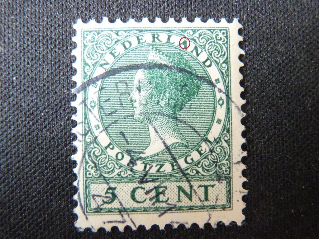 plaatfout  177 , gestempeld., Ophalen of Verzenden, T/m 1940, Gestempeld