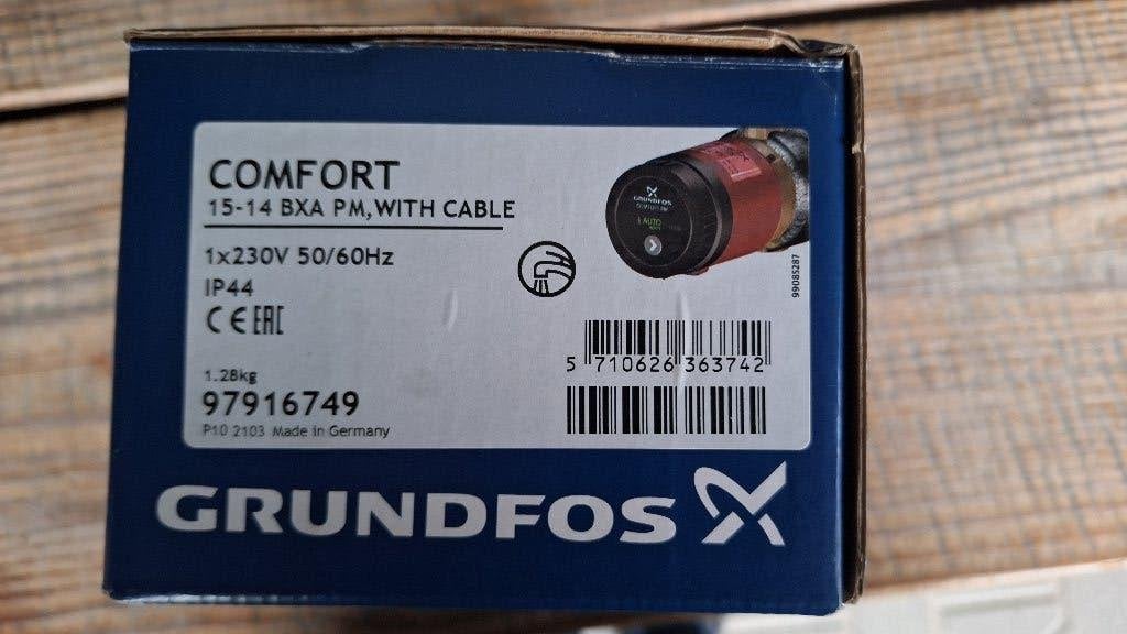 Grundfos 15-14 BXA PM Comfort Circulatiepomp NIEUW!, ., Overige typen, Nieuw, Ophalen of Verzenden