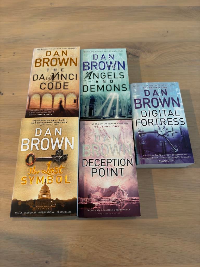 Dan Brown Boeken, Boeken, Romans, Gelezen, Nederland, Ophalen of Verzenden