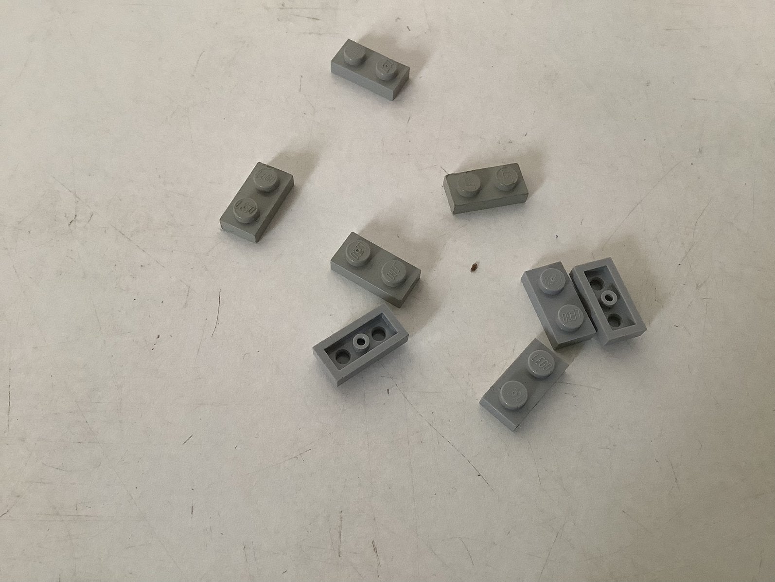 Lego plaat 1x2 licht grijs, Ophalen of Verzenden, Gebruikt, Losse stenen, Lego