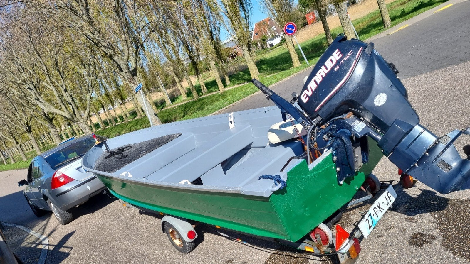 Quicksilver 500 SF visboot + Evinrude 30pk e-tec, Ophalen, 10 tot 30 pk, Gebruikt, Quicksilver