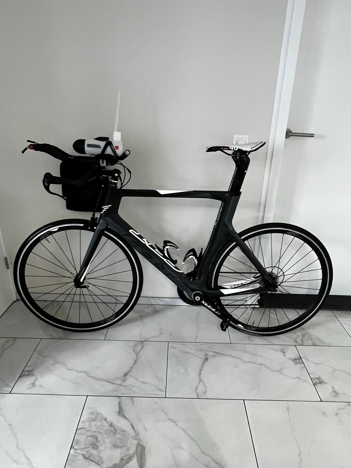 Felt B12 Carbon Triathlonfiets - Shimano Dura-Ace - Maat 58, 28 inch, Carbon, Zo goed als nieuw, 57 tot 61 cm