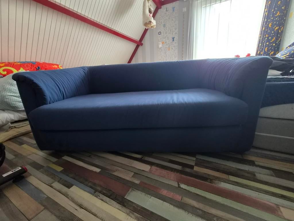 IKEA 2-zits slaapbank - Blauw, Ophalen, Gebruikt, 150 tot 200 cm, Tweepersoons