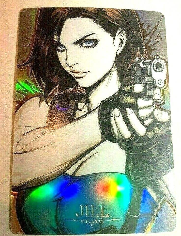 Resident Evil 3 Jill Valentine Rainbow Foil holo Card, Verzenden, Kuifje, Nieuw, Beeldje of Figuurtje