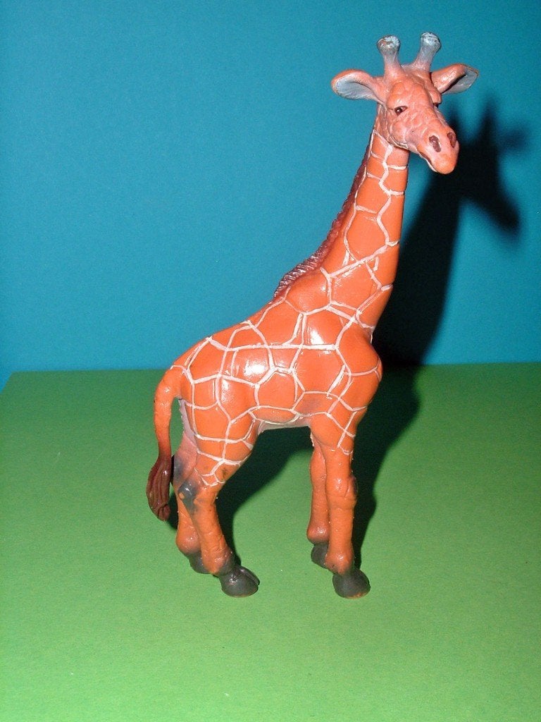 Schleich 14028 giraffe, dierfiguur, Verzamelen, Dierenverzamelingen, Verzenden, Gebruikt, Overige soorten, Beeldje of Figuurtje