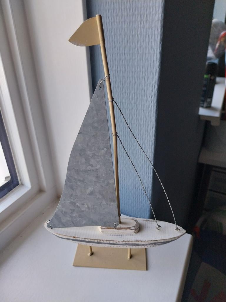 Mooi nieuw decoratie bootje van ijzer, Verzamelen, Overige Verzamelen, Nieuw, Ophalen of Verzenden