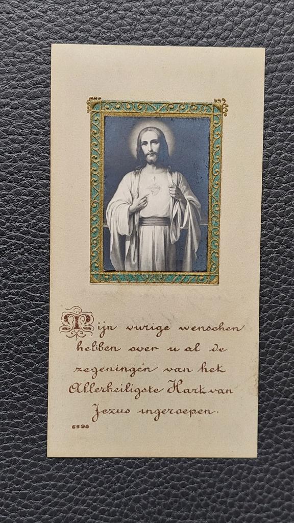 Bidprentje met Jezus, Verzamelen, Bidprentjes en Rouwkaarten, Ophalen of Verzenden, Bidprentje