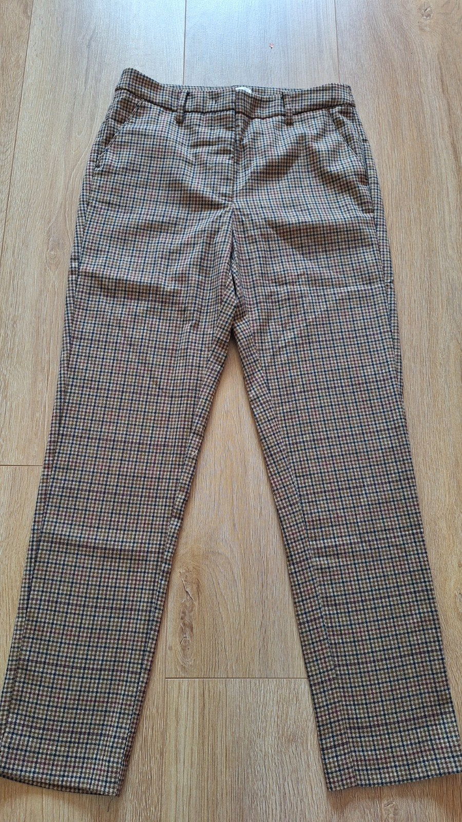 Prachtige geruite broek van de Mango maat 36!, Kleding | Dames, Mango, Bruin, Ophalen of Verzenden, Zo goed als nieuw