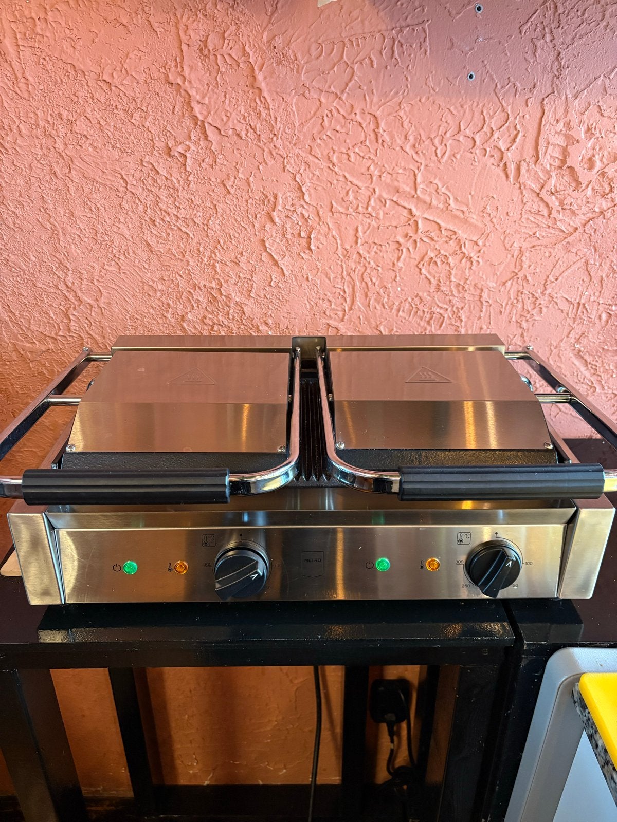 Metro dubbele Contactgrill / panini, Witgoed en Apparatuur, Ophalen, Zo goed als nieuw