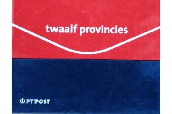 PTT Post Twaalf Provincies Map met Informatie, Postzegels en Munten, Postzegels | Nederland, Ophalen of Verzenden, Na 1940, Postfris