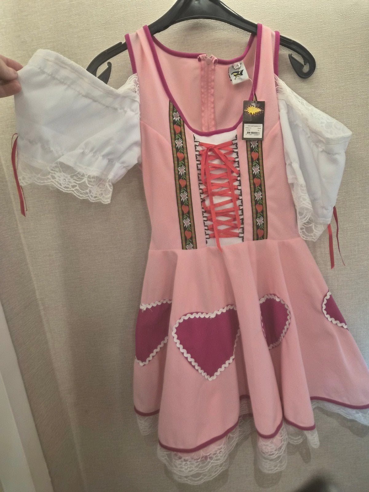 Roze Dirndl Jurk Maat 36 - Oktoberfest/Carnaval, Kleding | Dames, Ophalen of Verzenden