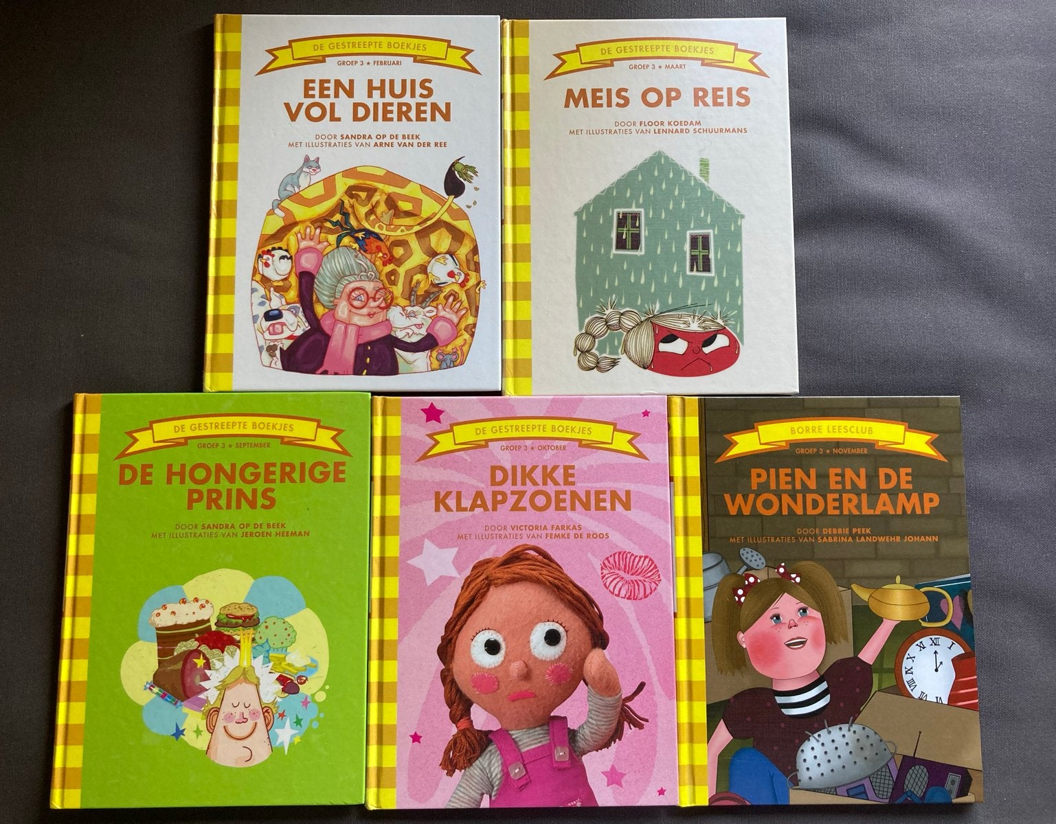 Borre leesclub boeken - groep 3 (5x feb, mrt, sep, okt, nov), Boeken, Ophalen, Gelezen, Fictie algemeen