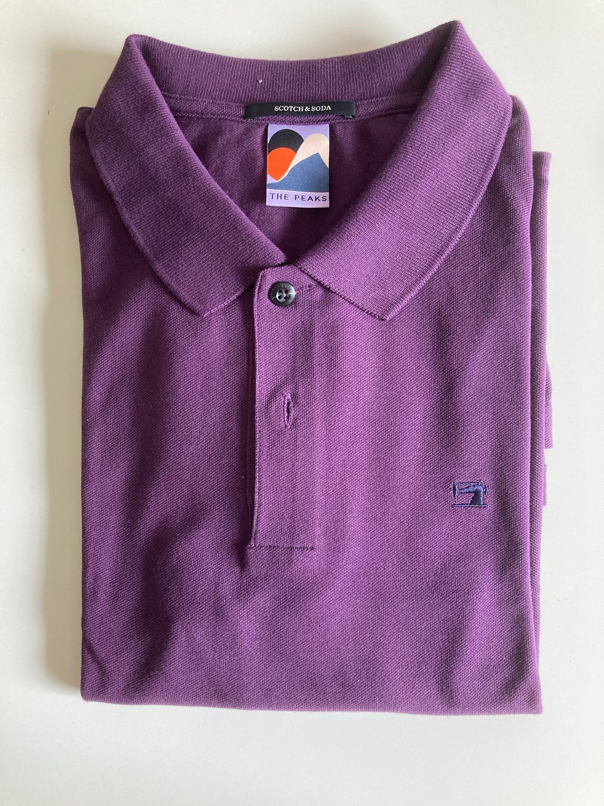 Scotch & Soda Polo Shirt - Maat M - Paars, Ophalen of Verzenden, Zo goed als nieuw, Maat 48/50 (M), Paars