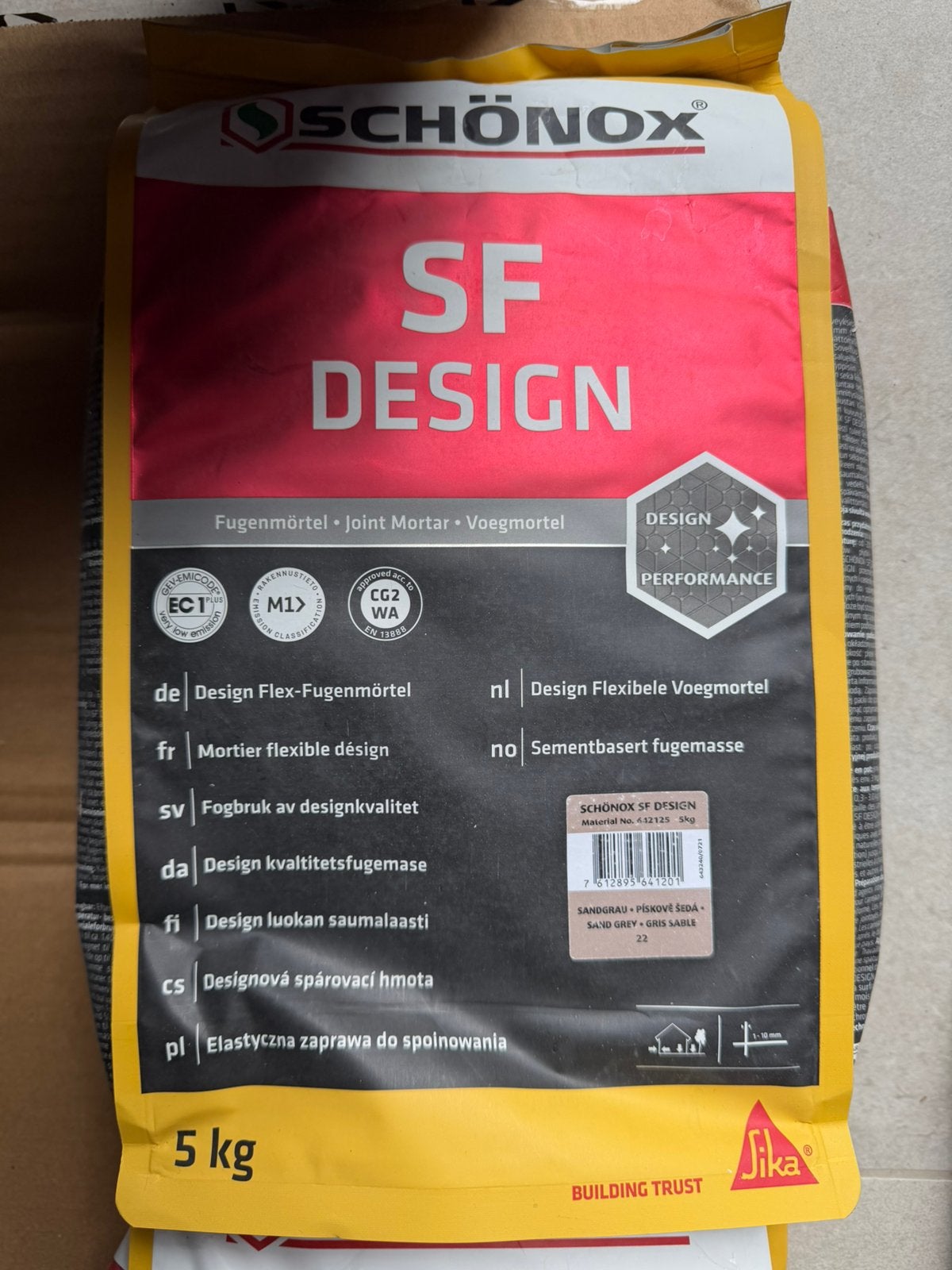 Schonox SF Design voegmortel sand gray, Ophalen, Wandtegels, Nieuw, Minder dan 20 cm