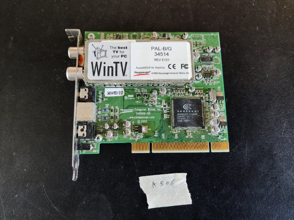 Haupage WinTV PAL-B-G 34514 PCI kaart [K506] 12-6, Ophalen of Verzenden, Gebruikt