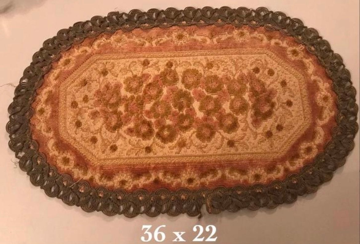 Vintage Kleedje met Bloemmotief, Ophalen of Verzenden, Rechthoek