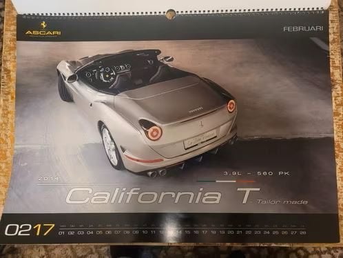 Ferrari kalender, Ophalen of Verzenden, Zo goed als nieuw, Auto's