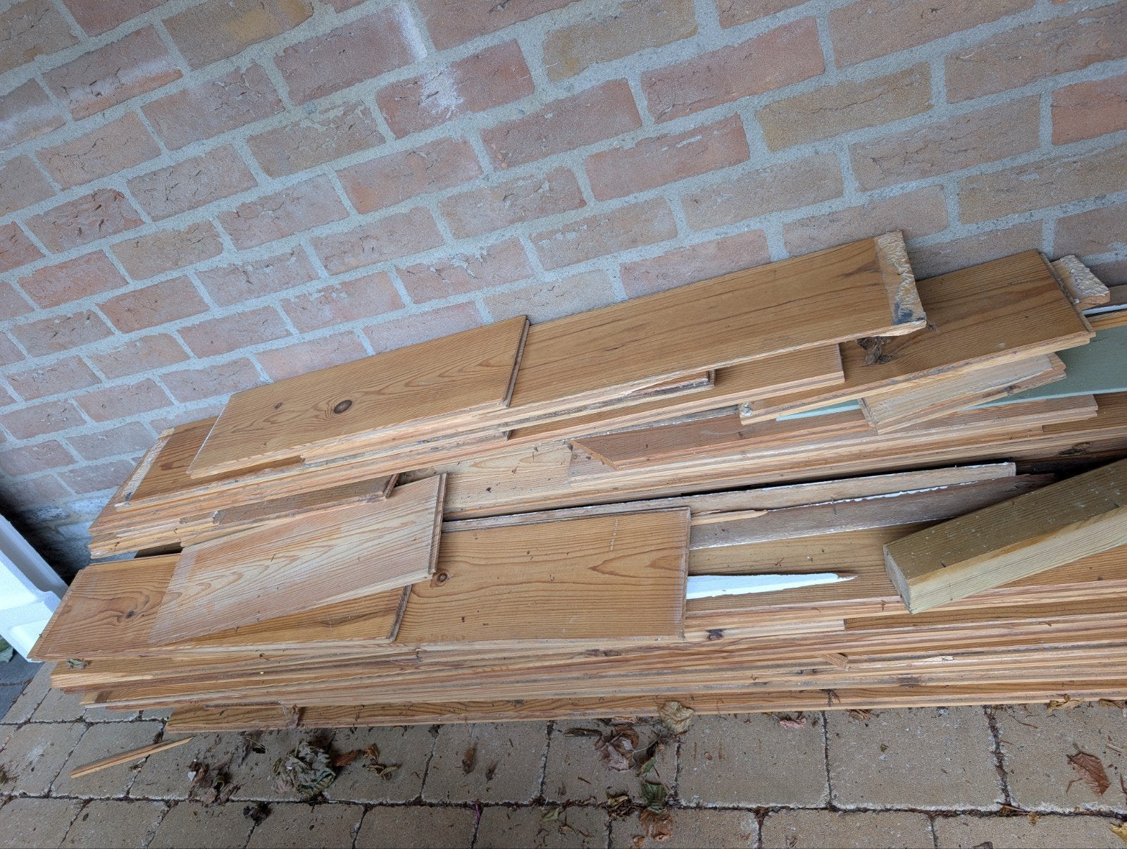 Diverse houten planken en balken, Doe-het-zelf en Verbouw, Hout en Planken, Ophalen, Gebruikt, 25 tot 50 mm, Balk