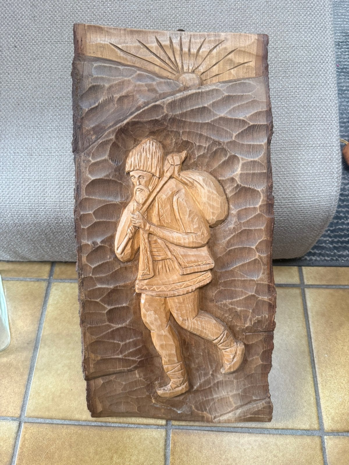 Houtsnijwerk 48x24 cm, Ophalen, Houtsnijwerk, 20 - 50 cm, Hout