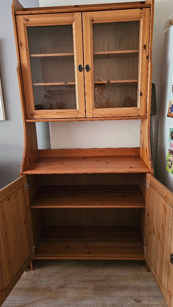 Vitrinekast, Huis en Inrichting, Ophalen, Gebruikt, 50 tot 100 cm, 150 tot 200 cm