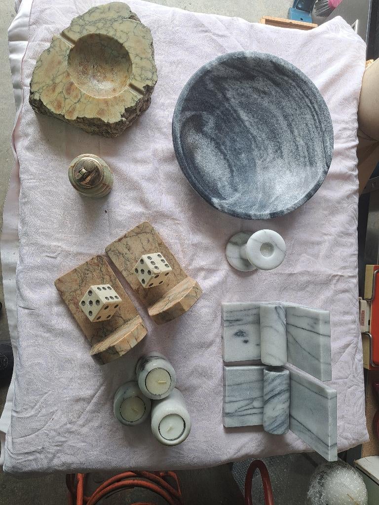 Marmeren items, Ophalen, Gebruikt, Meerkleurig, Overige materialen