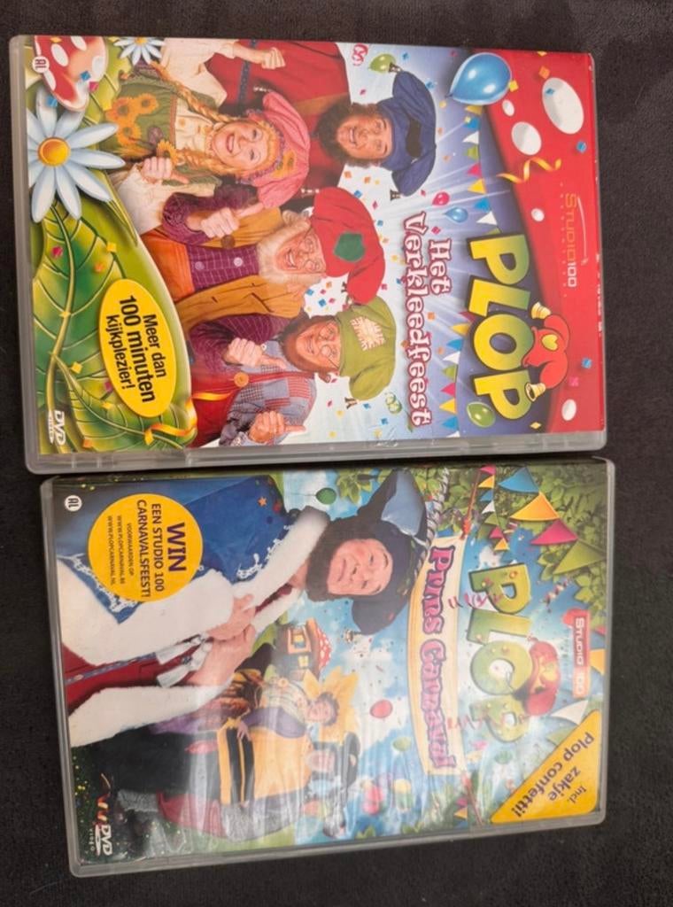 Plop DVD's: Het Verkleedfeest & Prins Carnaval, Cd's en Dvd's, VHS | Kinderen en Jeugd, Zo goed als nieuw, Ophalen of Verzenden