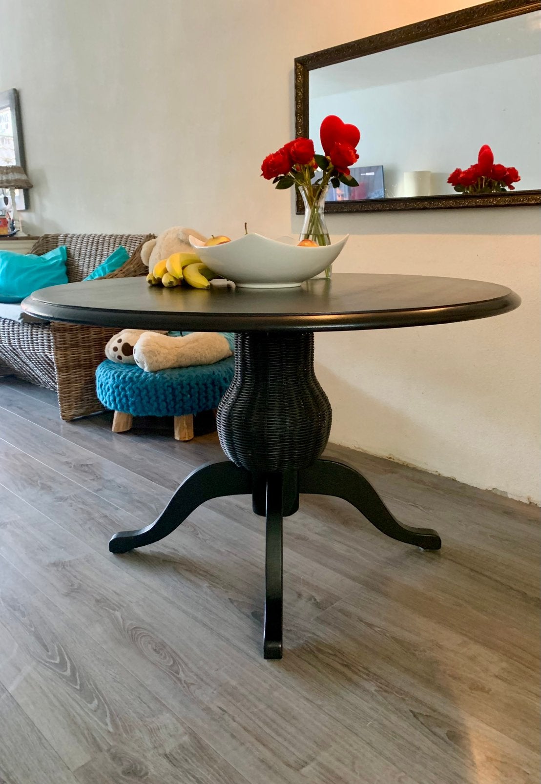 Prachtige Ronde Eettafel - 120 cm - in zéér goede staat!, Ophalen, Gebruikt, 100 tot 150 cm, Rond