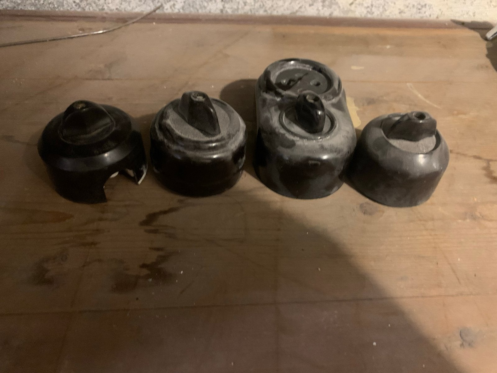Originele Bakelieten Schakelaars en Stopcontact Jaren '30, Antiek en Kunst, Ophalen of Verzenden