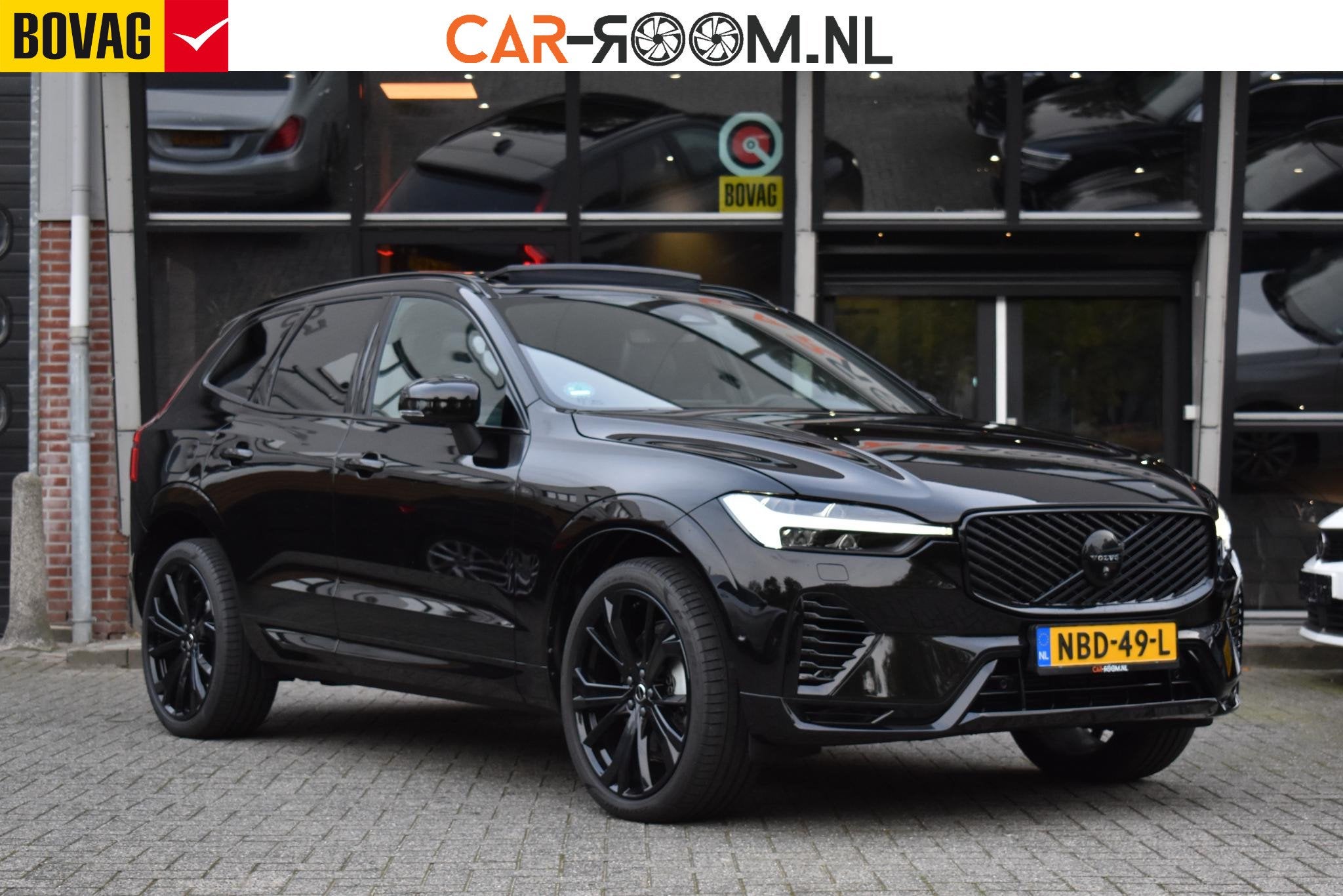 Volvo XC60 2.0 T8 Plug-in-hybrid AWD Ultra Black Edition Fac, Auto's, Dealer onderhouden, Gebruikt, 4 cilinders, 180 min