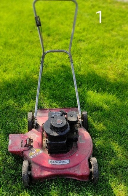 3 grasmaauers en 1 verticuteer machine, Ophalen, Gebruikt
