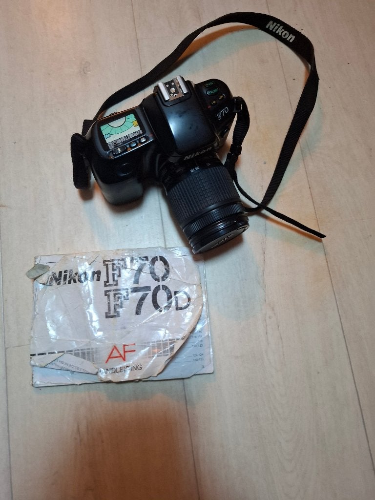 Nikon analoog camera F70, Audio, Tv en Foto, Fotocamera's Analoog, Ophalen, Gebruikt, Spiegelreflex, Nikon