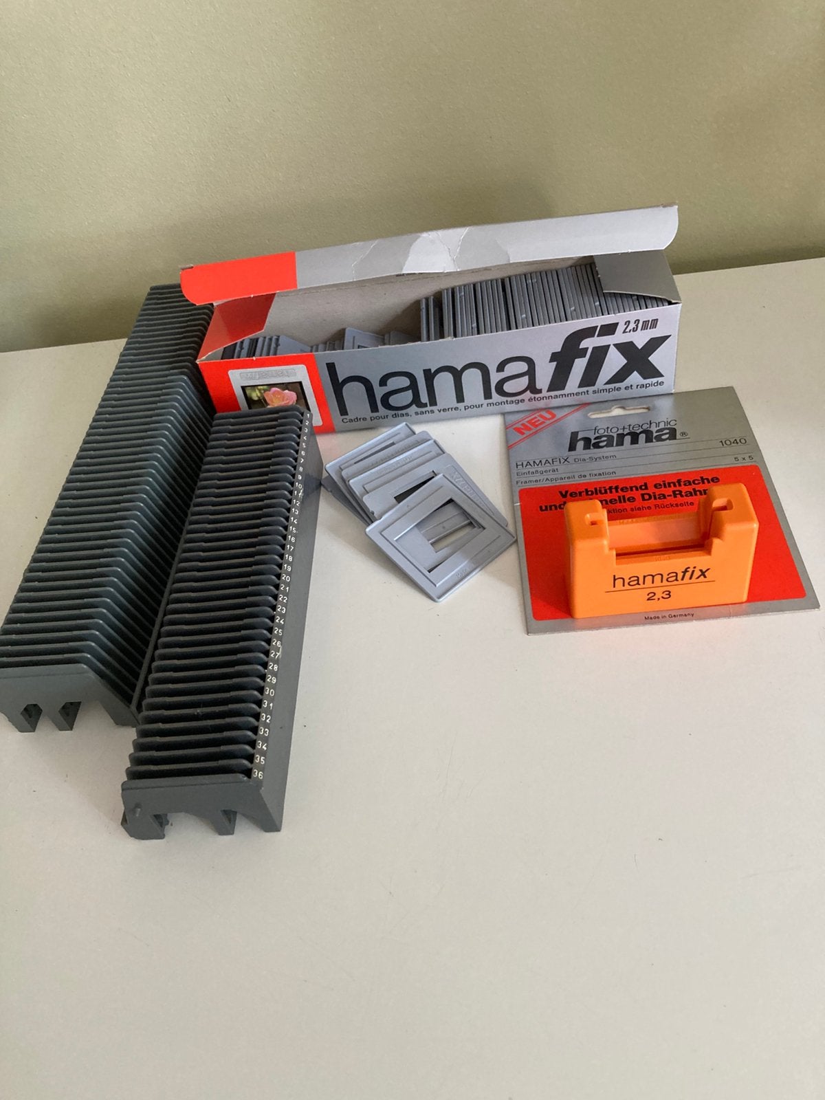 Hamafix diaraampjes en dia systeem, Ophalen of Verzenden, Zo goed als nieuw