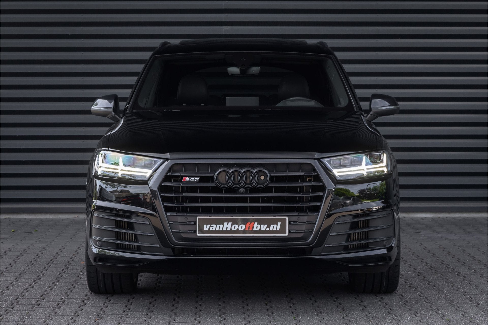 Audi SQ7 4.0 TDI quattro Nachtzicht - Standkachel - 22 inch, Auto's, Gebruikt, 2245 kg, Zwart, Leder