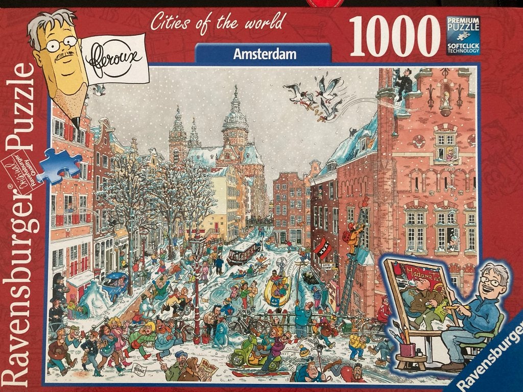 Legpuzzel cities of the world, Ophalen, 500 t/m 1500 stukjes, Zo goed als nieuw, Legpuzzel
