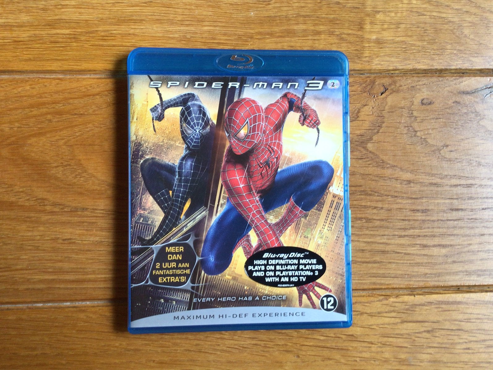 Spider-man 3 blu-ray, Cd's en Dvd's, Blu-ray, Ophalen of Verzenden, Zo goed als nieuw, Actie