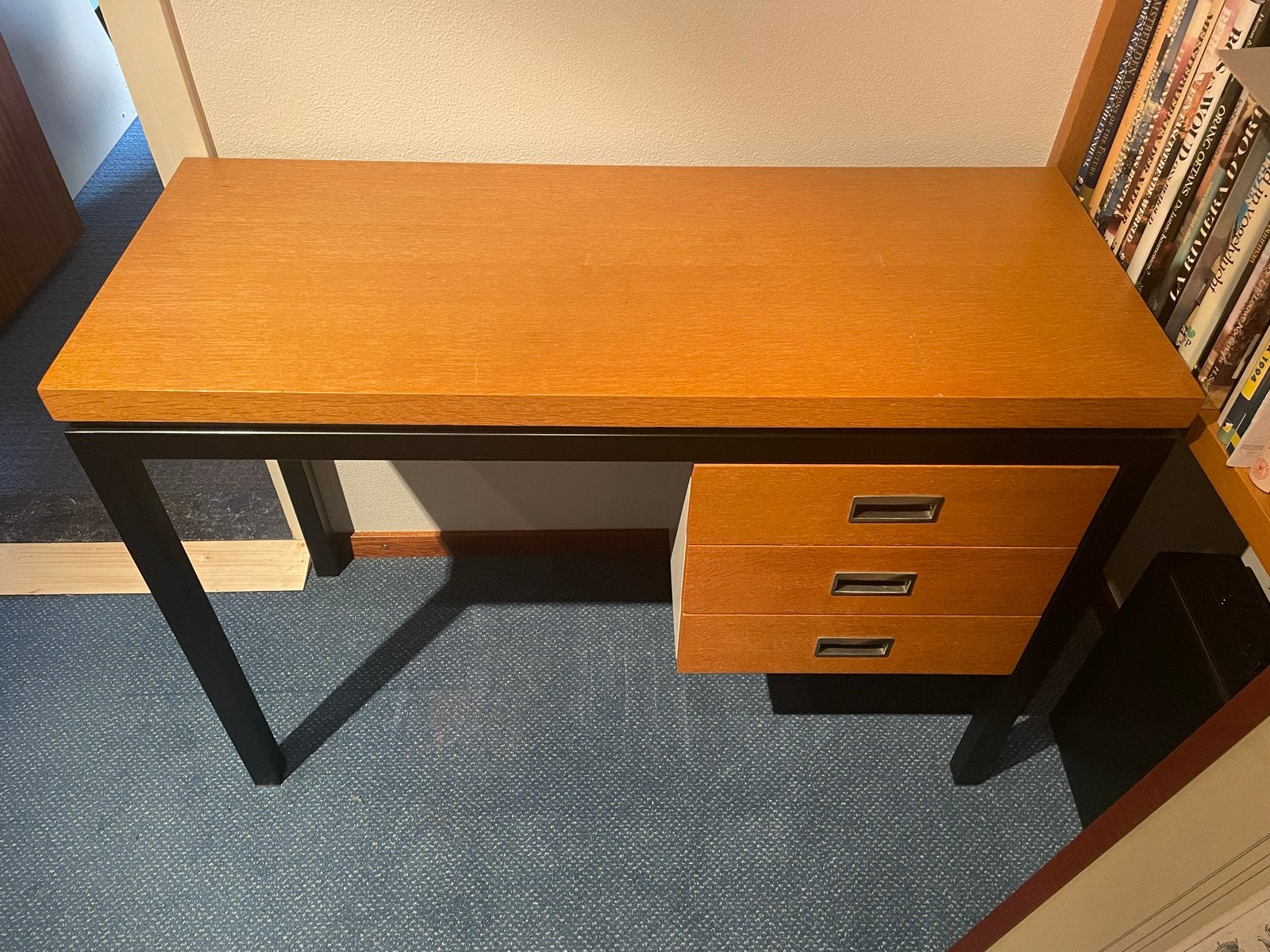 Vintage bureau met lades, Ophalen, Overige typen, Gebruikt, 100 cm