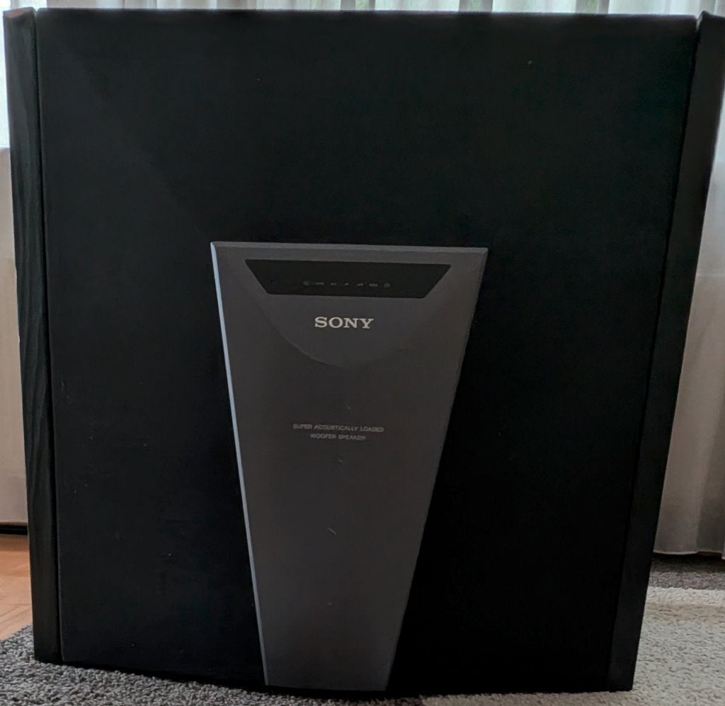 Sony SS-W681E passieve subwoofer - 8 ohm 80W, Ophalen, Gebruikt, Subwoofer, 60 tot 120 watt