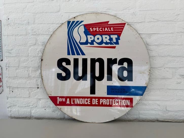 Vintage Supra Sport Reclamebord, Ophalen, Reclamebord, Gebruikt, .