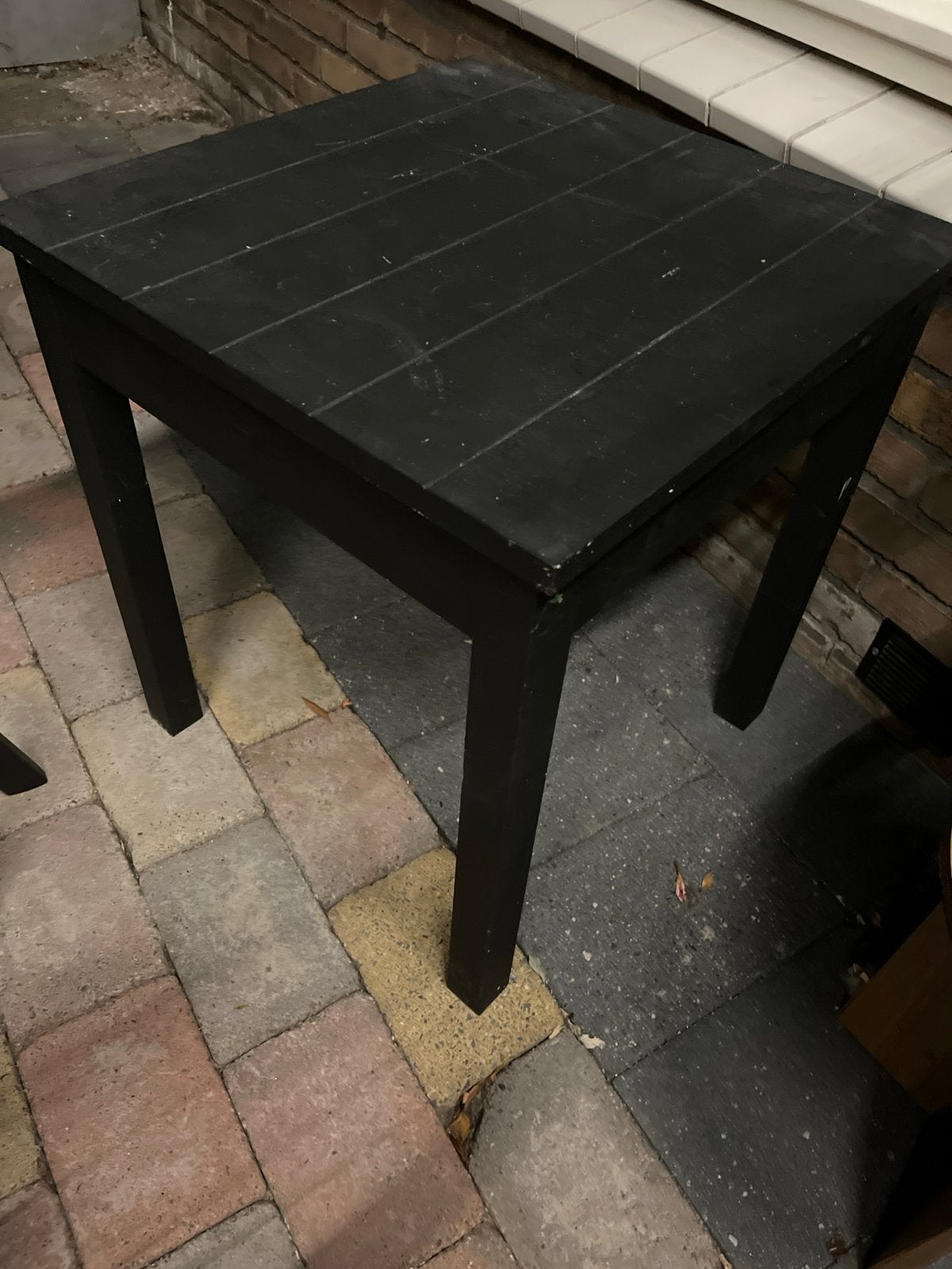 Kinder school tafeltje - Zwart, met opbergruimte, Ophalen of Verzenden, Gebruikt, Tafel(s)