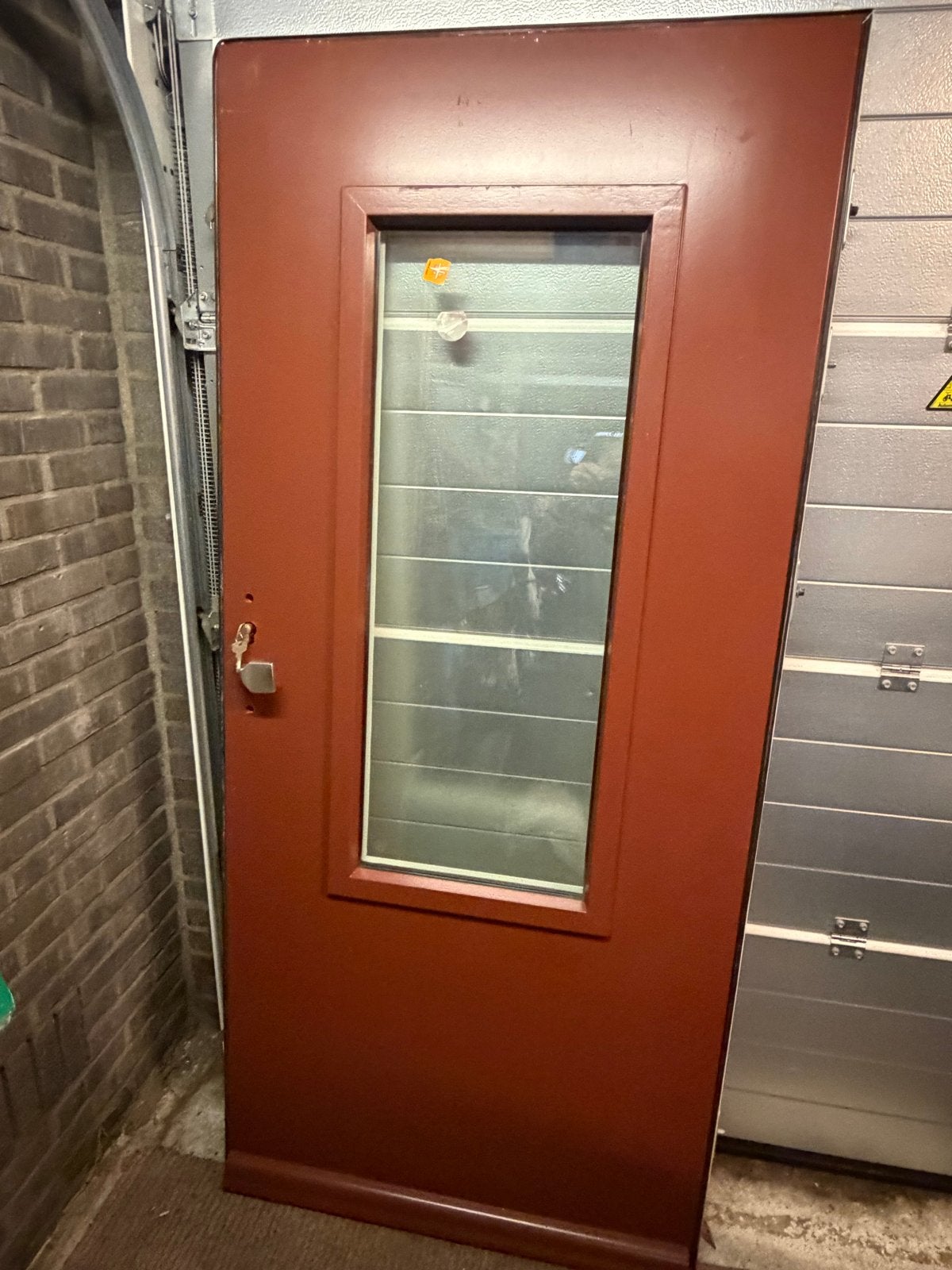 Brandwerende deur met glas - 201,5 bij 93 cm, Ophalen, 80 tot 100 cm, Nieuw, 200 tot 215 cm