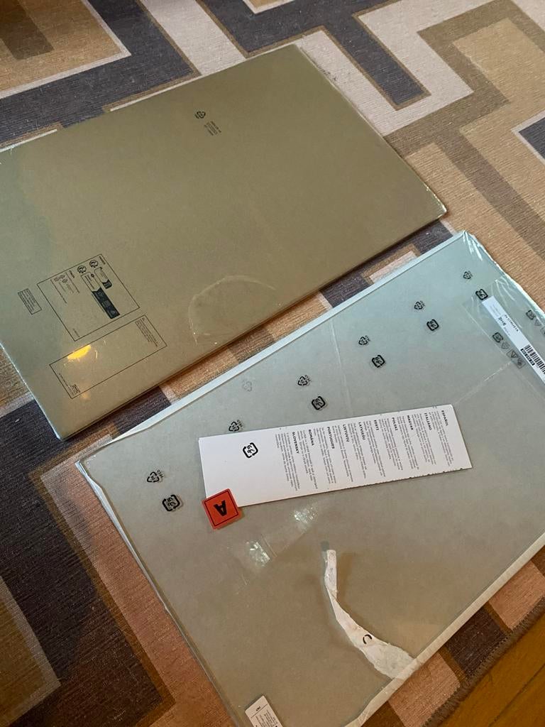 4x IKEA UTRUSTA glazen planken voor METHOD kasten, Ophalen, Nieuw