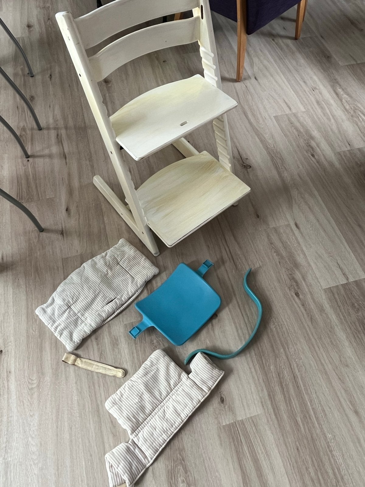 Originele Stokke Tripp Trapp stoel met accessoires, Kinderen en Baby's, Ophalen, Gebruikt, Meegroeistoel, Aanschuifbaar